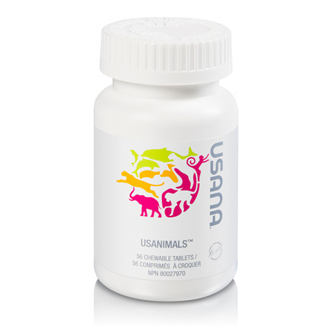 USANA Usanimals - Supplément de MultiVitamine et Minéraux pour Enfant